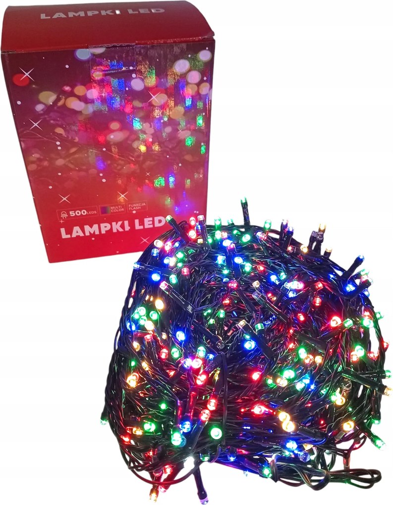Karácsonyfa Fények Kültéri Beltéri Karácsonyi Fények Színes 500LED