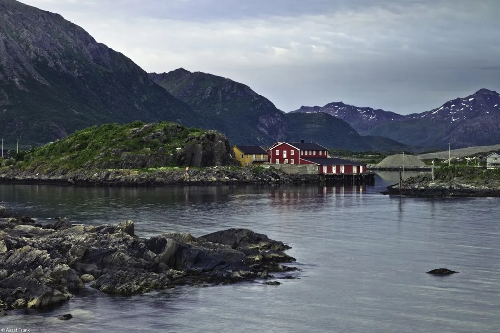 Poszter 30x20cm Halászkunyhó a vízparton, Assaf Frank