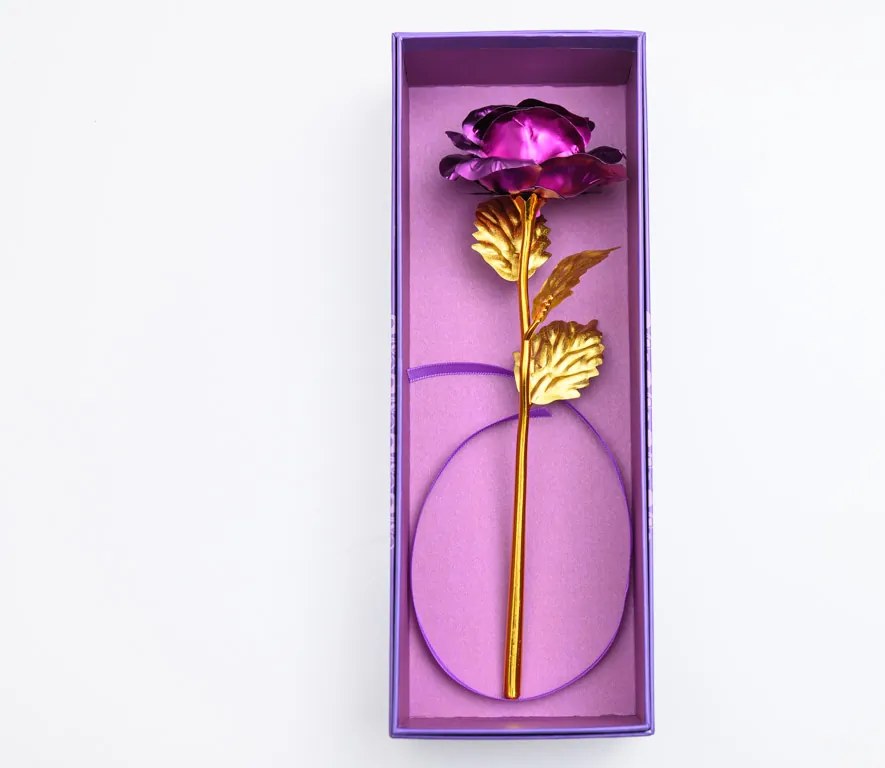 SIF lila örökrózsa arany szárral