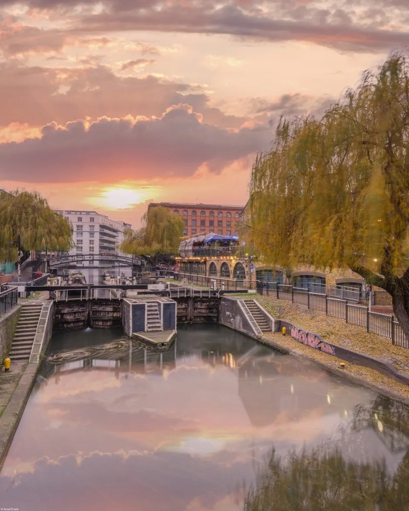 Poszter 40x50cm Regenta csatorna a Camden piacon, Assaf Frank