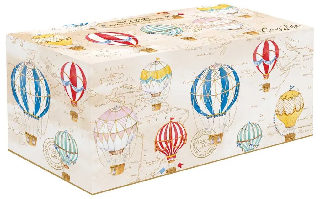 Porcelán bögre szett 2 db Vintage Air Balloons
