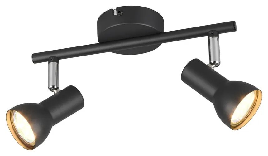 Fekete spotlámpa ø 8 cm Cantar – Reality