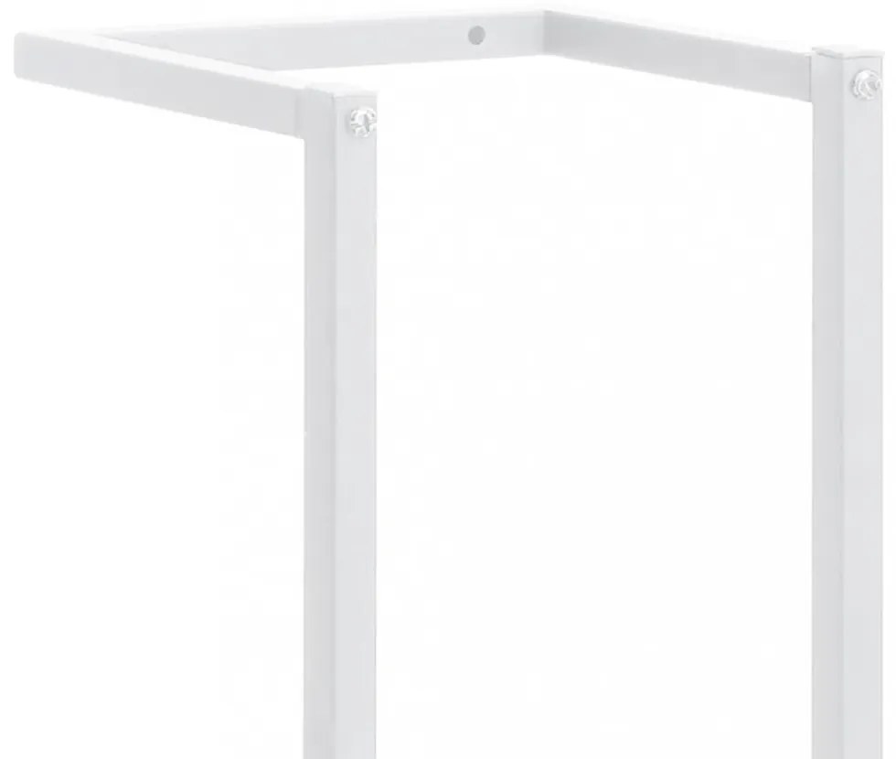 fehér acél törölközőtartó 25 x 20 x 95 cm