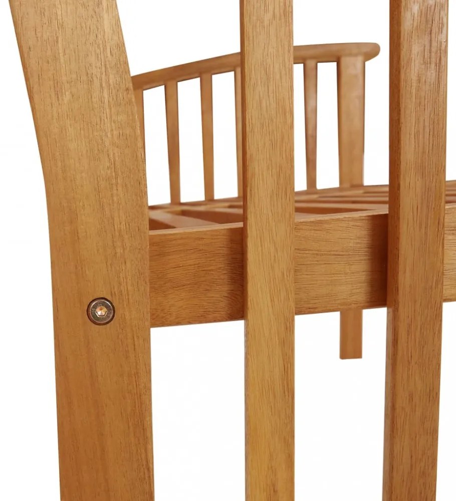 tömör akácfa kerti pad 119 cm