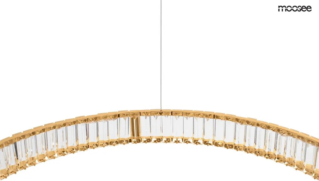KING HOME MSE010100174 LIBERTY Kristály Függesztett Lámpa Arany LED IP20