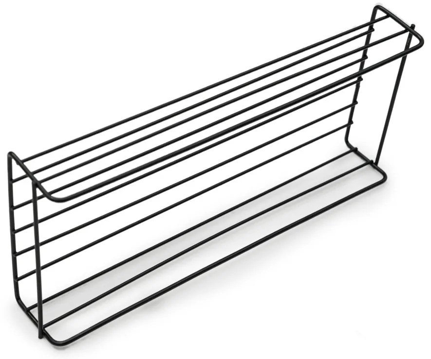 Fúrás nélküli fürdőszobai polc VIENTO, fekete