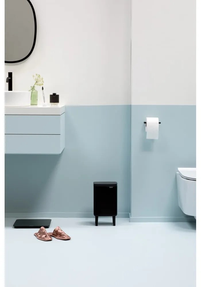 Matt fekete acél szemetes 4 l Bo Hi – Brabantia