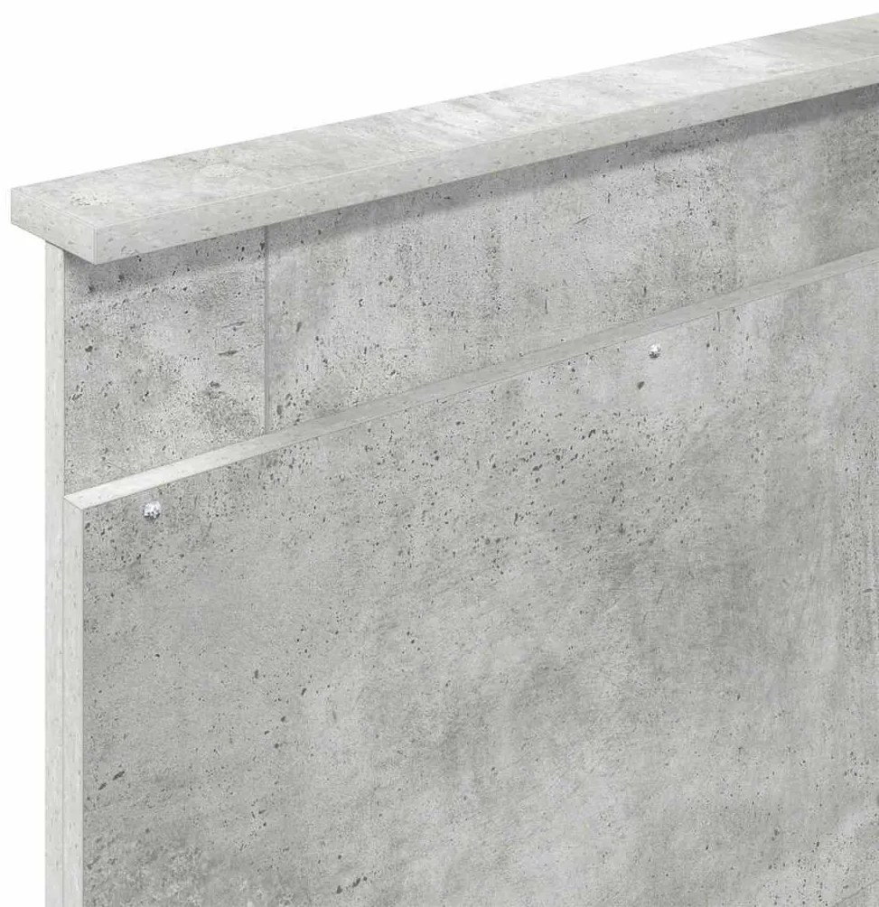Fejtámla fejtámlával Beton Szürke 90 cm Faanyag