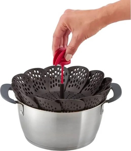 Tefal - Gőzölő kosár INGENIO fekete/piros