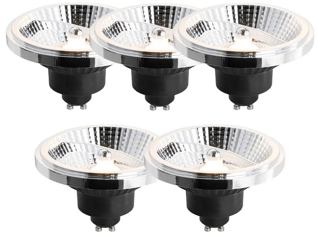 5 darabos GU10 3 lépésben szabályozható LED izzó készlet 111 mm 10,5W 770 lm 2700K