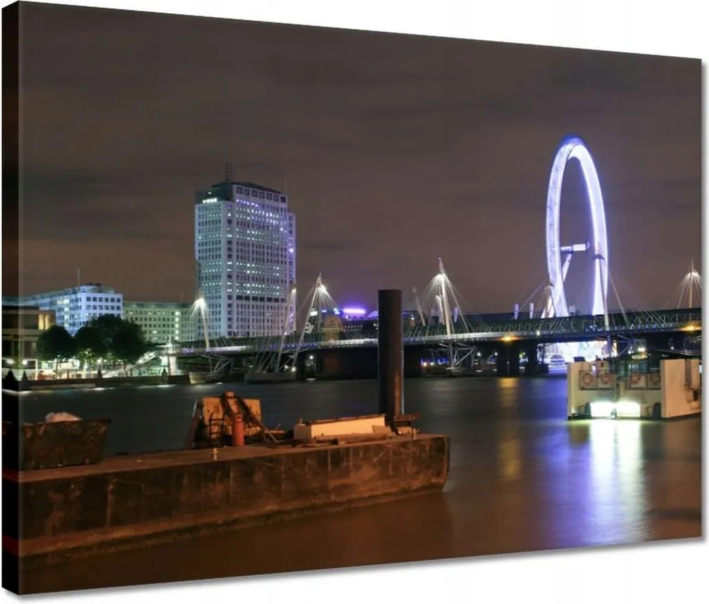 Vászonkép 40x30 Éjszakai kép Londonból