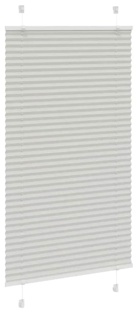 pliszírozott redőny világosszürke 80x150 cm szövetszélesség