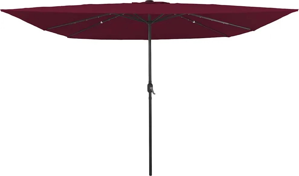 vidaXL Kerti napernyő Bordeaux piros 295 x 295 x 245 cm