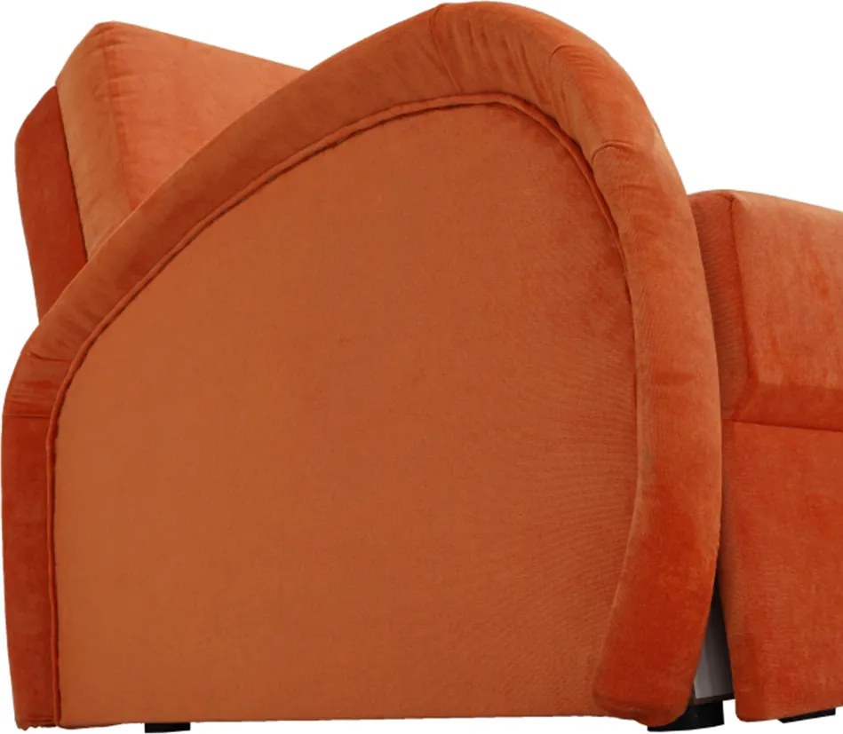 Széthúzható fotel, narancssárga, MILI 1