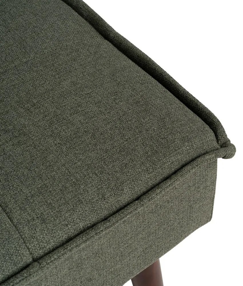 Zöld zsenília kinyitható kanapé 181 cm – Ixia