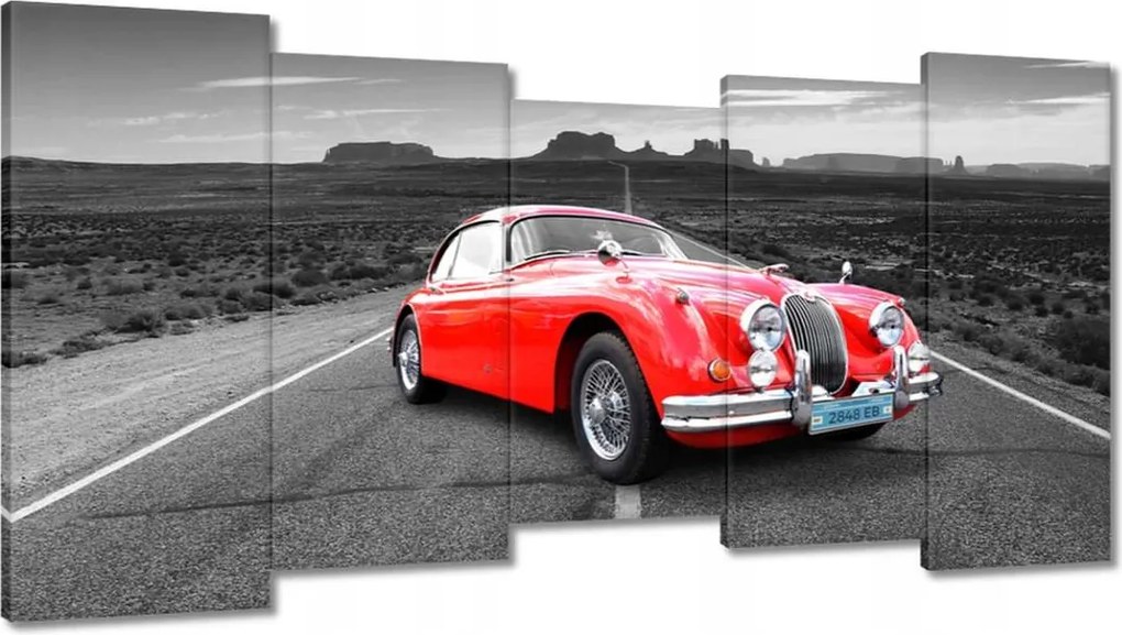 Képek 150x80 Piros autó autópálya