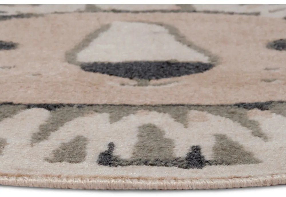 Bézs gyerek szőnyeg ø 100 cm Lion – Hanse Home