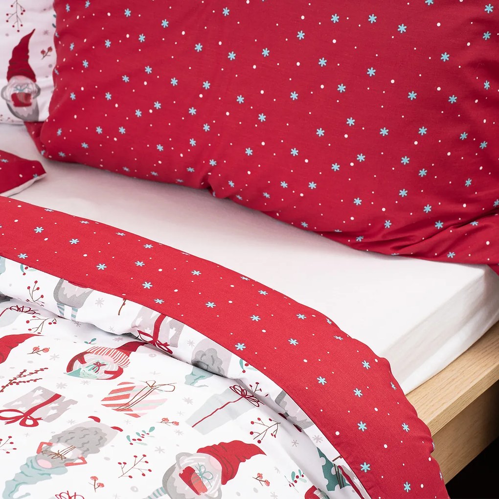 4Home Pamut ágynemű Christmas Elf , 140 x 200 cm, 70 x 90 cm