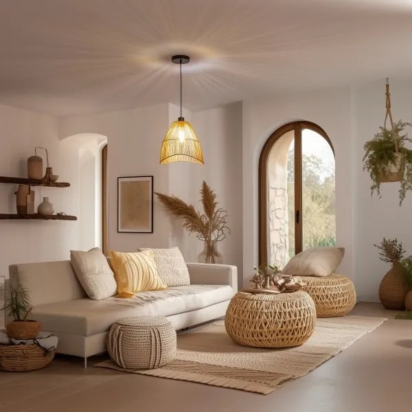 KERIA univerzális lámpabúra, átmérő 30 cm, barna