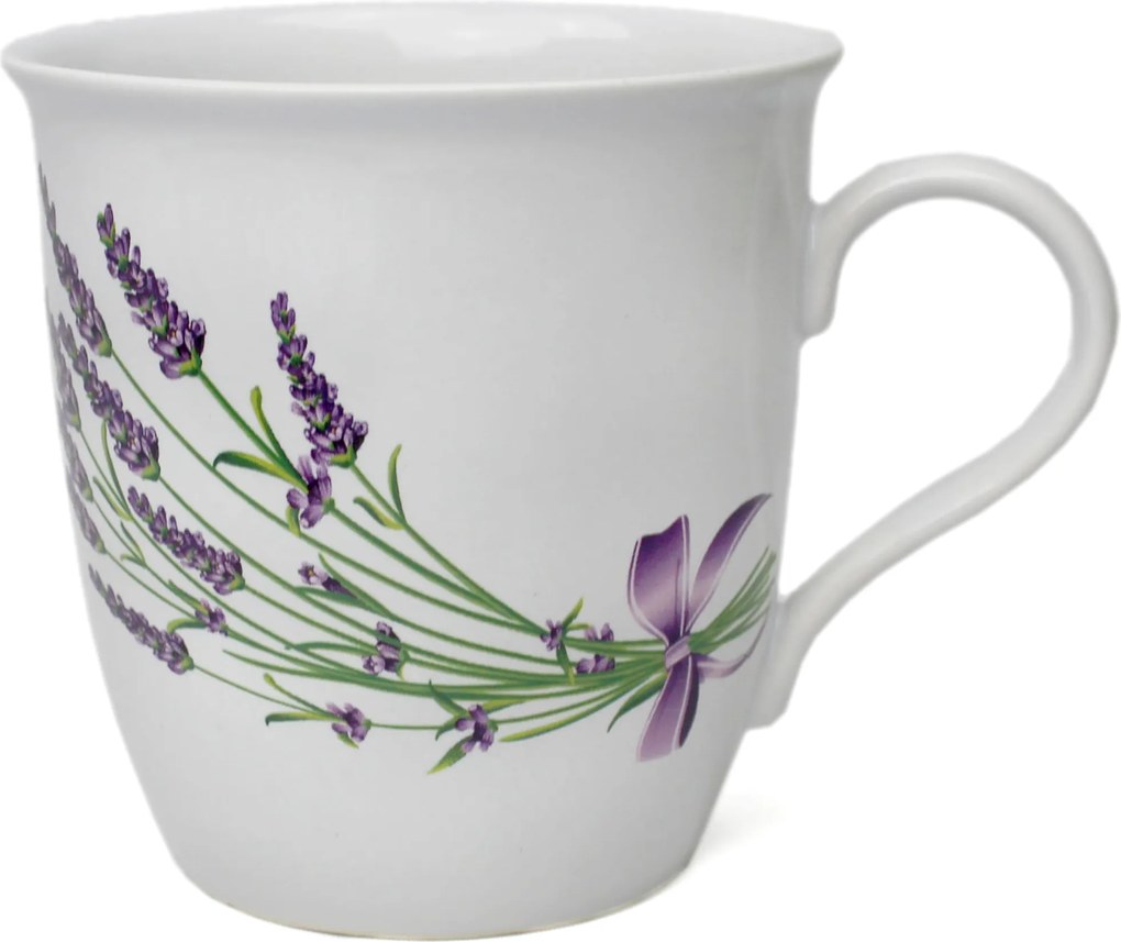 Kerámia bögre Carlos 0,4 l levendula motívum