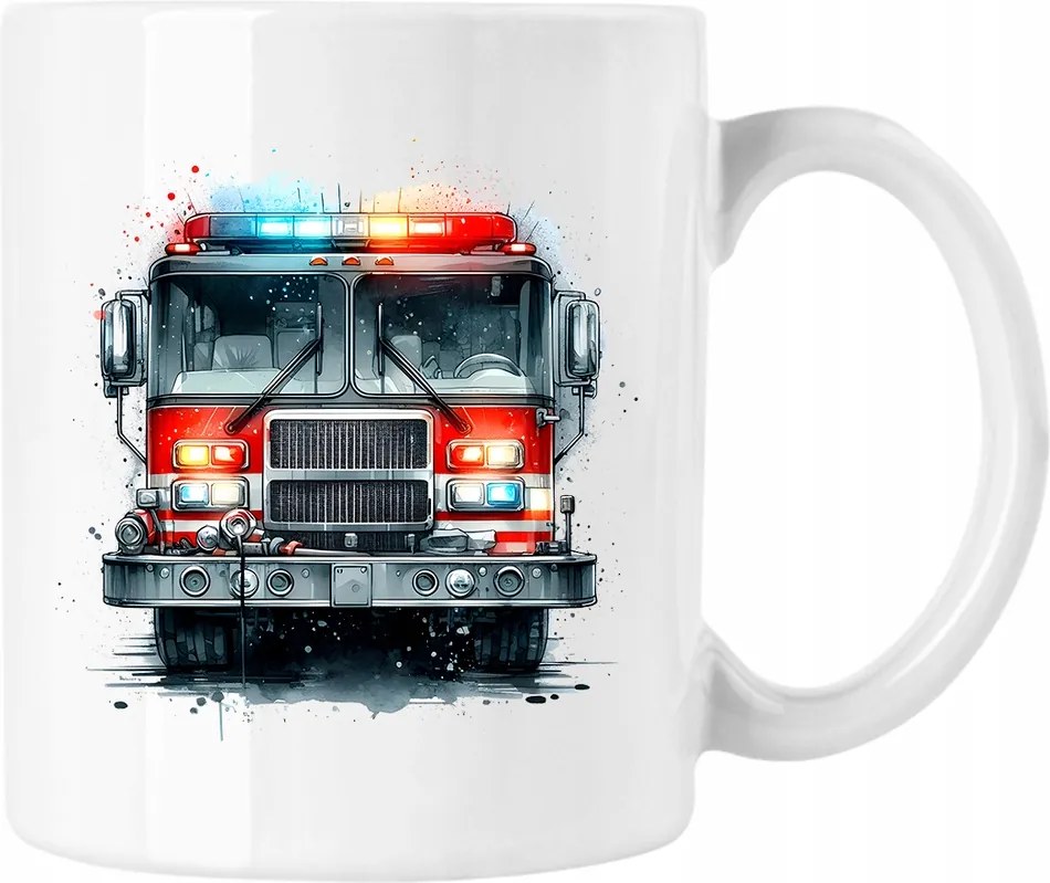 Bögre Tűzoltóautó Őrség 3 Fehér 330ml