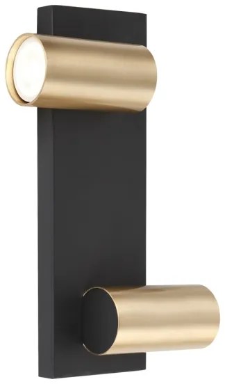 Fali spotlámpa GENESIS 2xGU10/8W/230V fekete