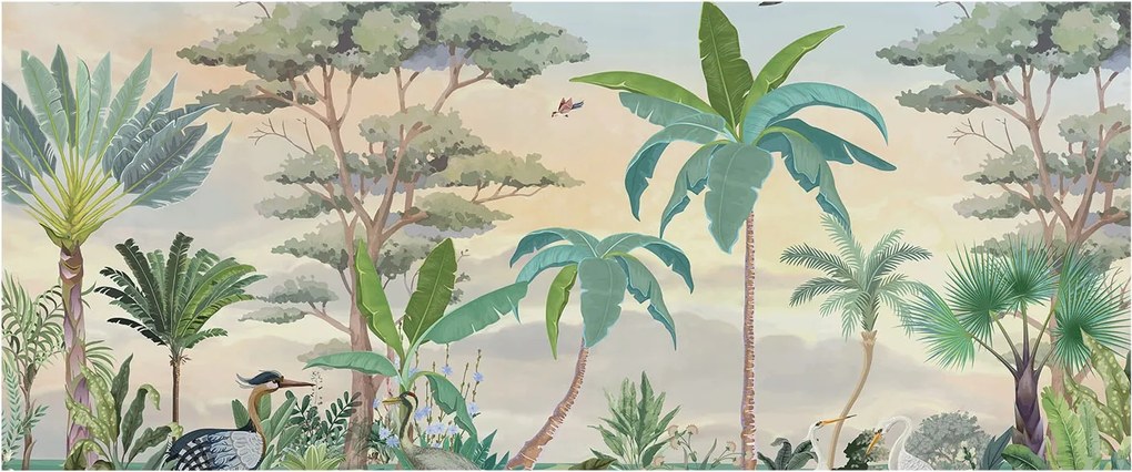 Flizelin tapéta Flizelin Fali Prémium Egzotikus növényvilág 250x104