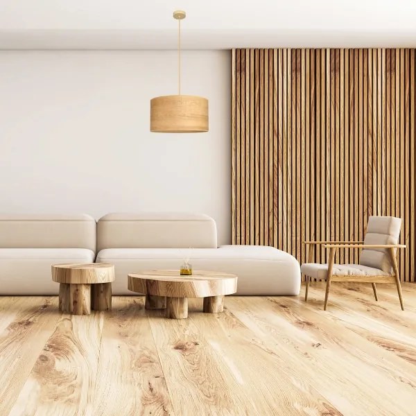 Csillár zsinóron ALBA 1xE27/15W/230V á. 45 cm barna