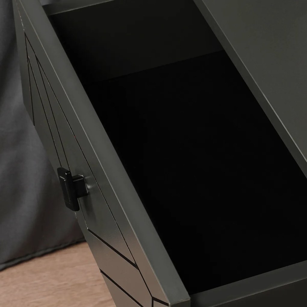 Luna Anthracite éjjeliszekrény