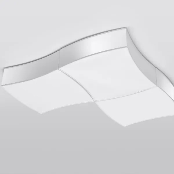 Sollux SL.1055 - Mennyezeti lámpa SQUARE 6xE27/60W/230V fehér