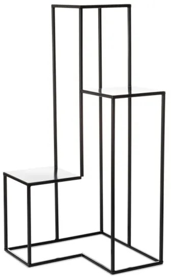 KASKADA virágtartó állvány 85x40 cm fekete