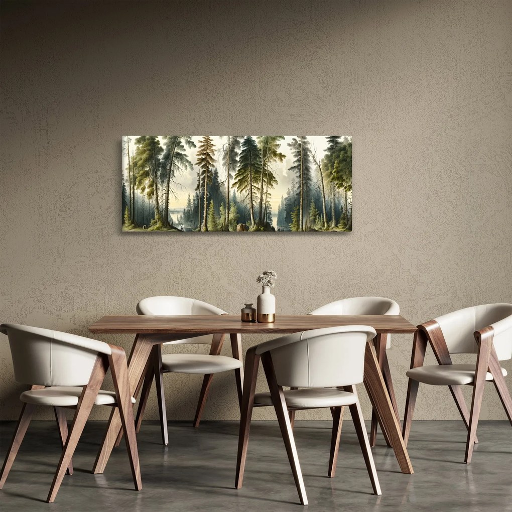 Kép - Szüreti táj az erdők (120x50 cm)