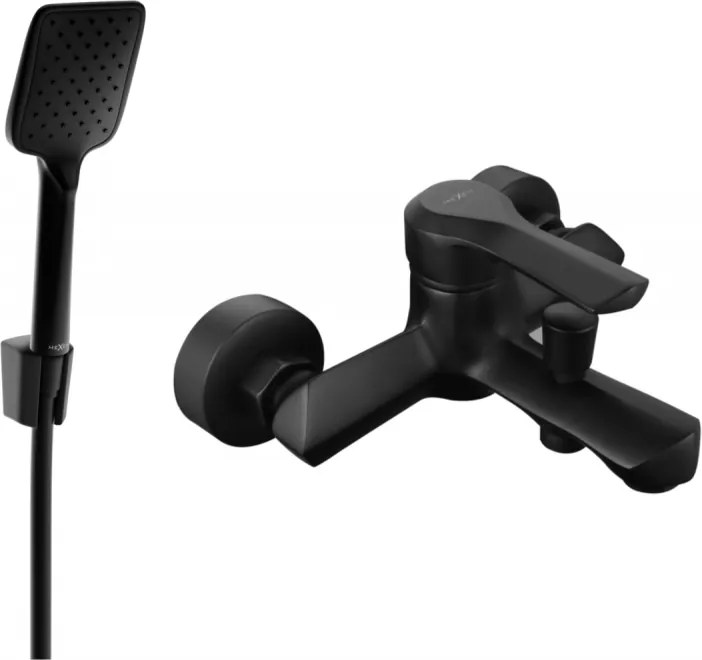 Mexen Sabre R62 kádcsaptelep zuhanyszettel, fekete - 7213R62-70