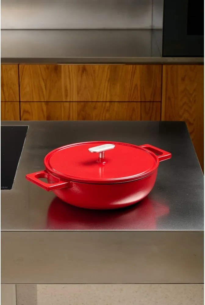 Öntöttvas serpenyő fedővel ø 26 cm tegame Mattia 3.0 – FABINI