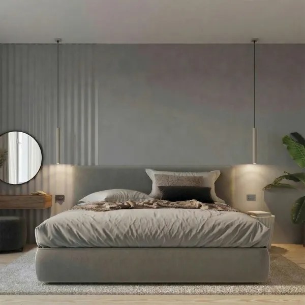 Sollux SL.2117 - Kábeles függeszték PASTELO 1xG9/8W/230V taupe