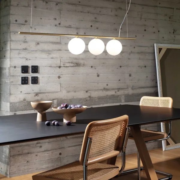 Ideal Lux - LED Csillár zsinóron PERLINE 3xG9/3W/230V arany