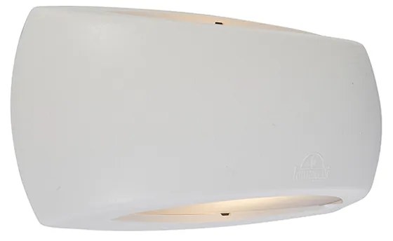 Modern félkör alakú fali lámpa fehér, LED-del - Francy