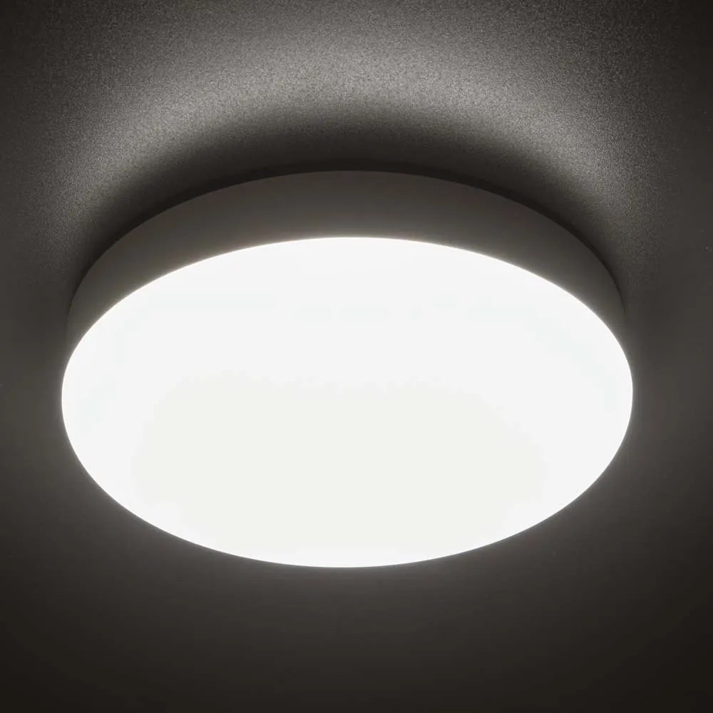 Kanlux IPER LED 10W-NW-O-SE mozgásérzékelős fali/mennyezeti lámpa, 10W LED, 4000K, 1200 lm, IP65, IK10