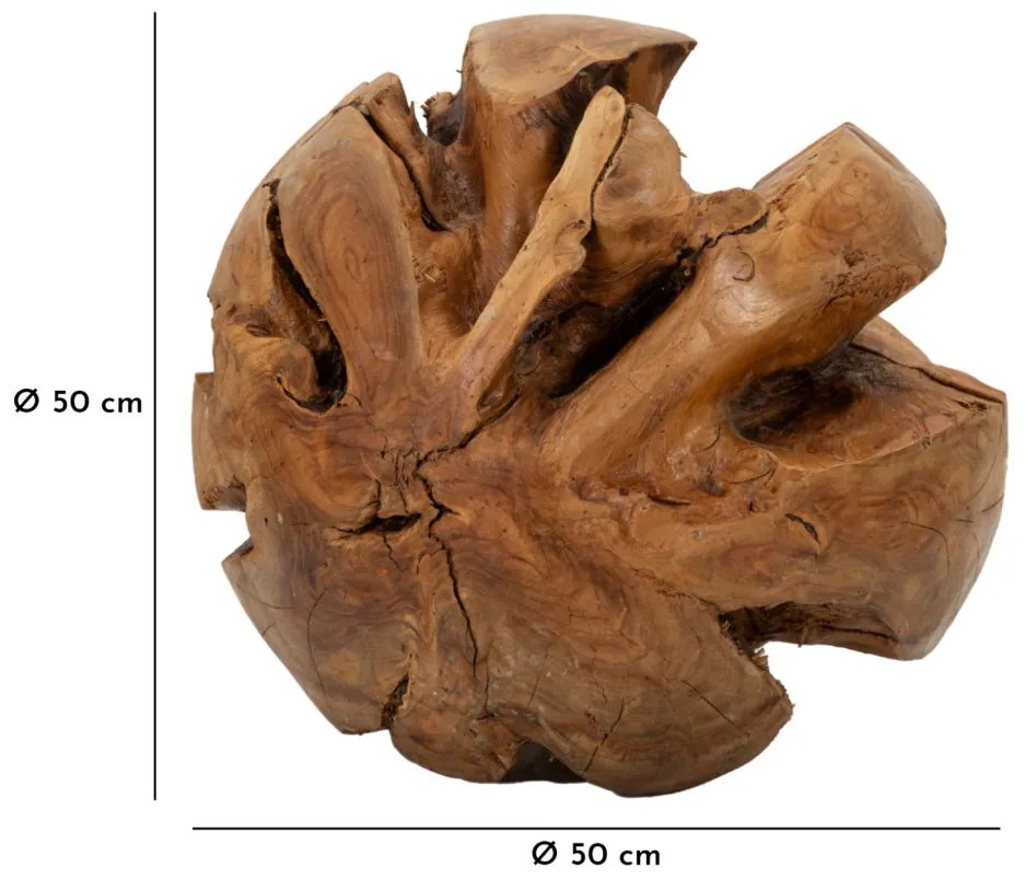 Golyós teak ø 50cm