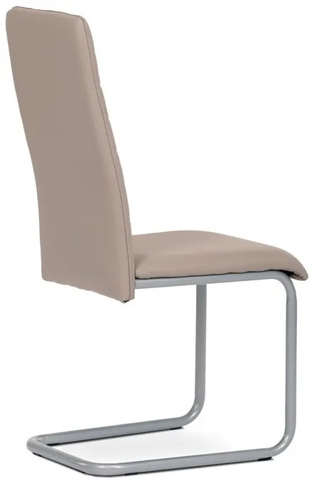 Szarvasgomba Színű Szánkótalpas Étkezőszék Szürke Fém Lábbal. DCL-402