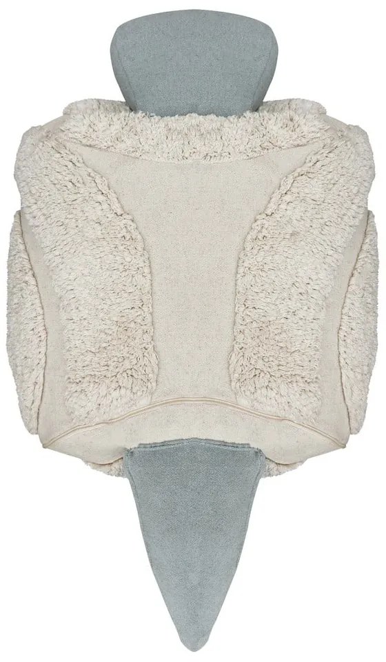 Világoszöld-krémszínű gyerek babzsákfotel Mr. Snail – Lorena Canals