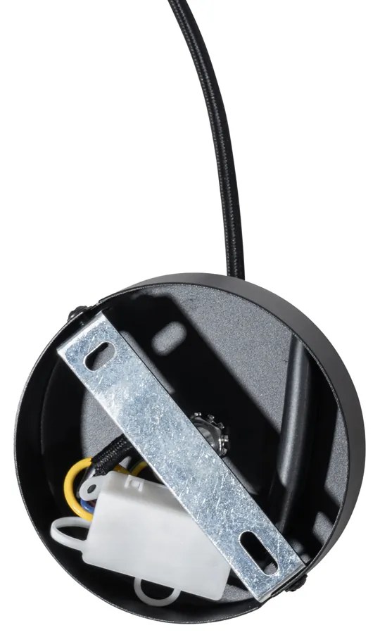 Japandi függőlámpa fehér selyemmel 30 cm - Plu