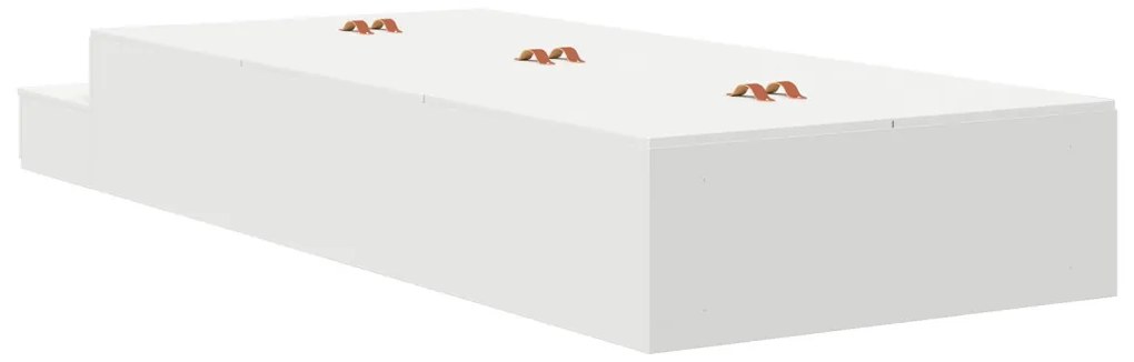 Tárolós Ágykeret Fehér 100x200 cm