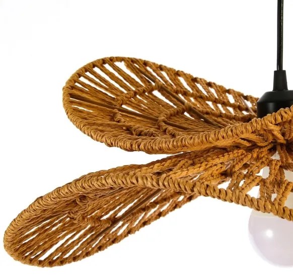 Immax 08266L - Csillár zsinóron MARIPOSA 1xE27/40W/230V átm. 80 cm juta