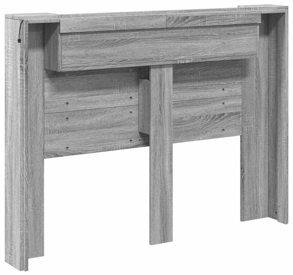 Fejtámla polcokkal Szürke Sonoma 140 x 16,5 x 103,5 cm Faanyag