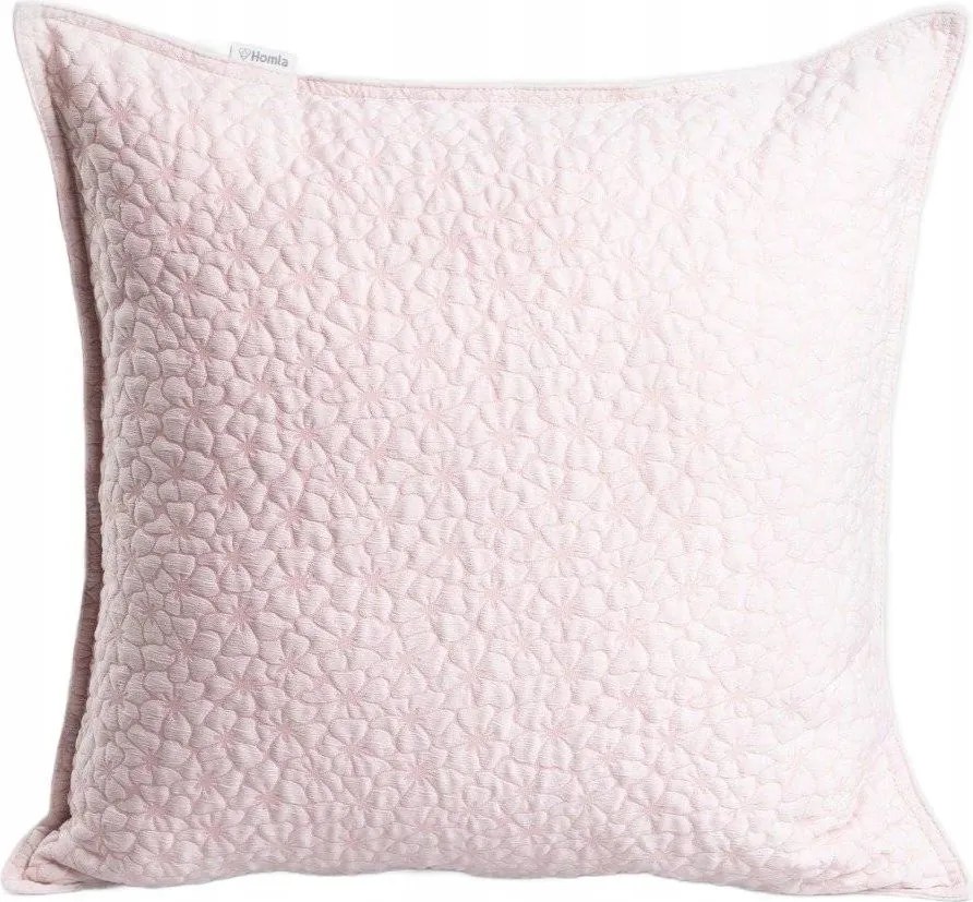 Blomster párnahuzat jacquard rózsaszín 45x45cm Homla