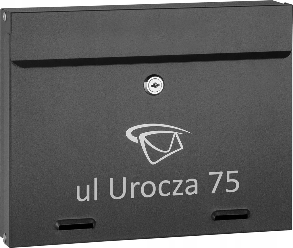 Postaláda Levelek Utca Házszám Antracit