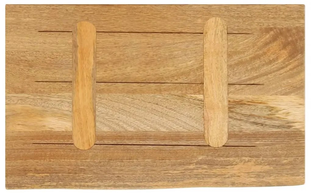 tömör mangófa természetes élű asztallap 50 x 20 x 2,5 cm