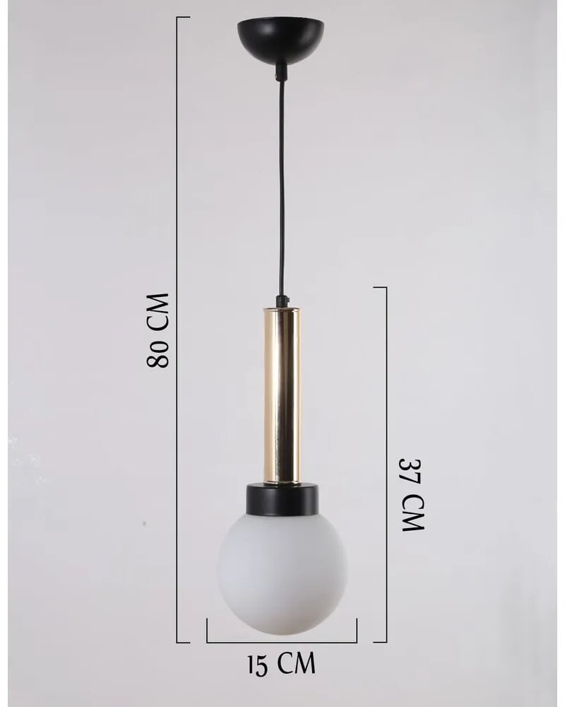 Függőlámpa üveg búrával ø 15 cm Cota – Squid Lighting