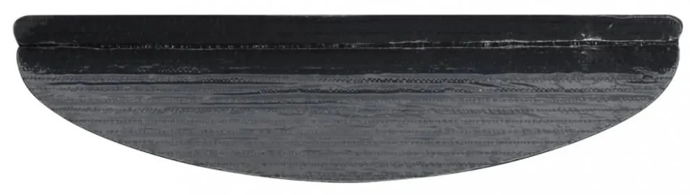 15 db fekete öntapadó lépcsőszőnyeg 56x17x3 cm